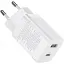Сетевое зарядное устройство для Baseus Super Si Pro Quick Charger C+U 30W EU Белый - миниатюра 1