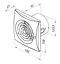 Вентилятор бытовой вытяжной Vents 125 Квайт Белый 30412 - миниатюра 9