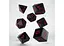 Набор кубиков Classic Runic Black & red Dice Set , 7 шт. (SCLR01) - миниатюра 2
