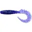 Силикон FishUP Fancy Grub 1" #060 Dark Violet/Peacock & Silver (12 шт/уп) - миниатюра 1