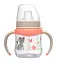 Бутылка поилка с широкой горловиной 150 мл. + мягкий носик Система "Actiflex" Девочка силикон Nip - миниатюра 1