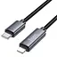 Дата кабель Hoco X112 Favor with display Type-C to Lightning 27W (1m) Black - мініатюра 4