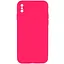 Чохол Epik Silicone Case Square Full Camera Protective AA No Logo для Apple iPhone XS Max 6.5 Рожевий/Barbie pink - мініатюра 1