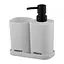 Набір для ванної кімнати Ardesto Vigor сірий 380 мл 3 предмети (ARHB3106GB) - мініатюра 1