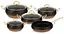 Набір каструль O.M.S. Collection 3024 підходить для індукційної плити Чорний (Туреччина) - мініатюра 3