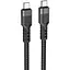 Кабель Hoco U110 Type-C to Type-C 60W зарядный кабель для передачи данных черный - миниатюра 1