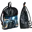 Рюкзак-мешок для обуви,спортивной формы Бэтмен "Batman"детская сумка для сменки с расширителем (01215) - миниатюра 1