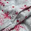 Постельное белье Lotus Home Фланель - Snowflake серый красный евро (svt-2000022349031) - миниатюра 3