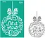 Трафарет багаторазовий самоклеючий №3070 Елементи та написи 13х20см серія Новий рік Rosa TALENT - мініатюра 1