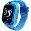 Смарт-часы телефон детский LEMFO LT37 4G GPS Wi-Fi с видеозвонком SIM-карта силиконовый ремешок Blue (18758) - миниатюра 1