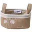 Кошик текстильний овальний з ручками Handy Home Fly, 24х14х12 см, бежевий (NEW-09) - мініатюра 1