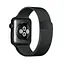 Ремінець Creasted для годинника Milanese loop steel bracelet Apple watch, 42 44 мм Black - мініатюра 2