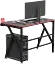 Геймерский компьютерный стол GT Racer T-1218 (120x60x73) Black - миниатюра 5