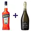 Упаковка набору: Аперитив Aperol Aperitivo 11% 1 л + Вино ігристе Moinet Prosecco Spumante DOC біле брют 0.75 л - мініатюра 1