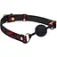 Кляп Liebe Seele Victorian Garden Breathable Silicone Ball Gag 4.3 см чорний з червоним - мініатюра 1