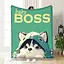 Плед плюшевий подарунковий 3D Baby Boss 160х200 см - мініатюра 1