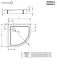 Душовий піддон Radaway Doros A Compact 80x80 SDRA8080-05 - мініатюра 2