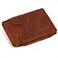 Зажим с монеткой кожаный коньячный Tarwa 11.5х8х1 см acs0032185 - миниатюра 3