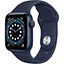 Смарт-часы Apple Watch Series 6 GPS 40 mm Blue Aluminum Case w. Deep Navy Sport B. (MG143) - миниатюра 1