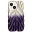 Чохол Epik TPU Leaf для Apple iPhone 15, 6.1 White/Purple - мініатюра 1