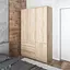 Шафа для одягу Vays в спальню з 3 шухлядами, штангою та полицями, без ручок R9+R22 - мініатюра 4