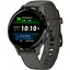 Смарт-годинник Garmin Venu 3S Slate S. Steel Bezel w. Pebble Grey Case and S. Band (010-02785-00) - мініатюра 1