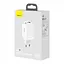 Зарядное устройство для Baseus GaN3 Pro Fast Charger 2C+U на 65W (CCGP050102) блок белый - миниатюра 5