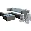 Садові меблі Chomik Garden Line Atrani сірий + бежеві подушки - мініатюра 1