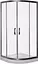 Душевая кабина AM.PM Bliss Round 3/4 90x90 без поддона, профиль матовый хром, прозрачное стекло W56G-301-090MT - миниатюра 1