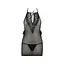 Сорочка прозрачная приталенная ERZA CHEMISE black - Passion трусики S/M - миниатюра 3