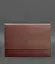 Кожаная папка для документов А4 (на магнитах) бордовая - миниатюра 2