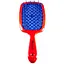 Щітка для волосся Salon Professional продувна 20 см SP0099 SL, Червона з синім - мініатюра 1