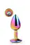 Анальна пробка з кристалом Gleaming Love Multicolour Plug 9.5 см (райдужний) - мініатюра 5