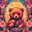 Алмазна мозаїка Strateg Ведмедик 30х30 см (DEEX16288) - мініатюра 1
