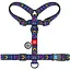 Шлейка для собак Waudog Nylon анатомическая H-образная с QR-паспортом, рисунок "Инди", пластиковый фастекс, L - миниатюра 2