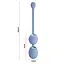 Вагінальні кульки Pretty Love Willie, 20.5 см, блакитний - мініатюра 6