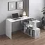 Cтол компьютерный Vays поворотный письменный cтол трансформер M-41 Белый-Бетон - миниатюра 1