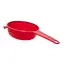 Сито дуршлаг с ручкой для процеживания и просеивания (диаметр 12 см), Kitchette Красный 83832 - миниатюра 9