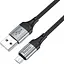 Кабель Hoco X102 Fresh MicroUSB 1m black - мініатюра 2