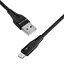 Кабель Proove Soft Silicone USB to Lightning 2.4A (1m) black - мініатюра 3