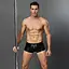 Эротические мужские лаковые трусы JSY со шнуровкой One Size Black - миниатюра 1