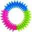 Игрушка для собак TatraPet Dental Gum кольцо с шипами резиновое 10-11 см. - миниатюра 1