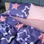 Простирадло MirSon Сатин 22-1375 Violet Stars 200x220 см (2200010475463) - мініатюра 3