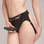 Насадка для страпону Strap-On-Me Dildo Plug Beads Black XL - мініатюра 7