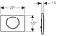Клавіша змиву Geberit Sigma10 чорна 115.758.KM.5, Чорний - мініатюра 2