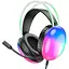 Наушники Hoco полноразмерные W109 Rich игровая гарнитура с подсветкой черная - миниатюра 1