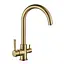 Змішувач для кухні на дві води Mixxus Premium Mafin 021 MI5932 Бронза - мініатюра 1