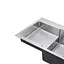 Кухонна мийка Kroner KRP Gebürstet - 7848RHM (3.0/1.0 мм) CV030022, Нержавіюча сталь - мініатюра 7