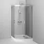 Душевая кабина Am.Pm Gem 100x100 см без поддона хром матовый W90UG-401 -100MT, Универсальная, прозрачная, хром матовый - миниатюра 5