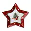 Блюдо сервірувальне новорічне для закусок Christmas 25.5 порцелянове Yiwu HP-SDHK-19 - мініатюра 3